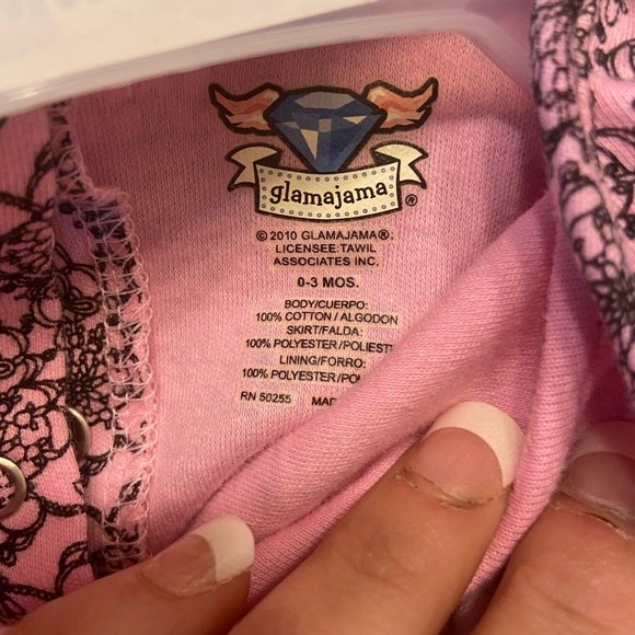 0-3M “Mom Rocks” Rockabilly Dress Set - Picture 2 of 3